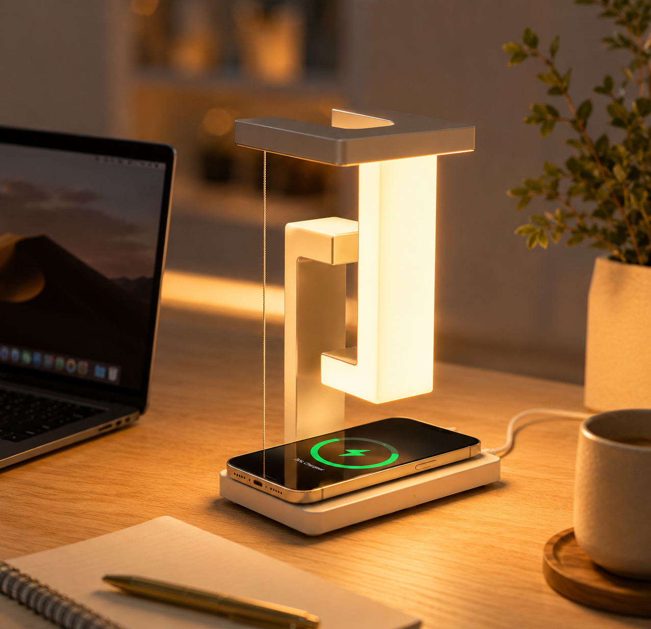 Lampe Lévitation Magnétique Chargeur Sans Fil - ATON