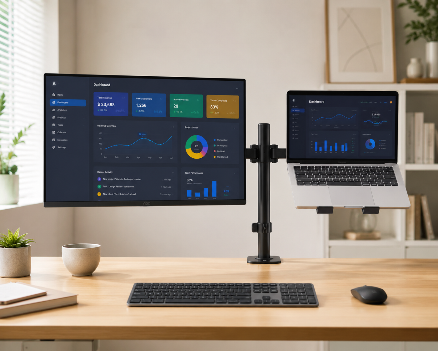 Support Moniteur & Portable — CRISTAL