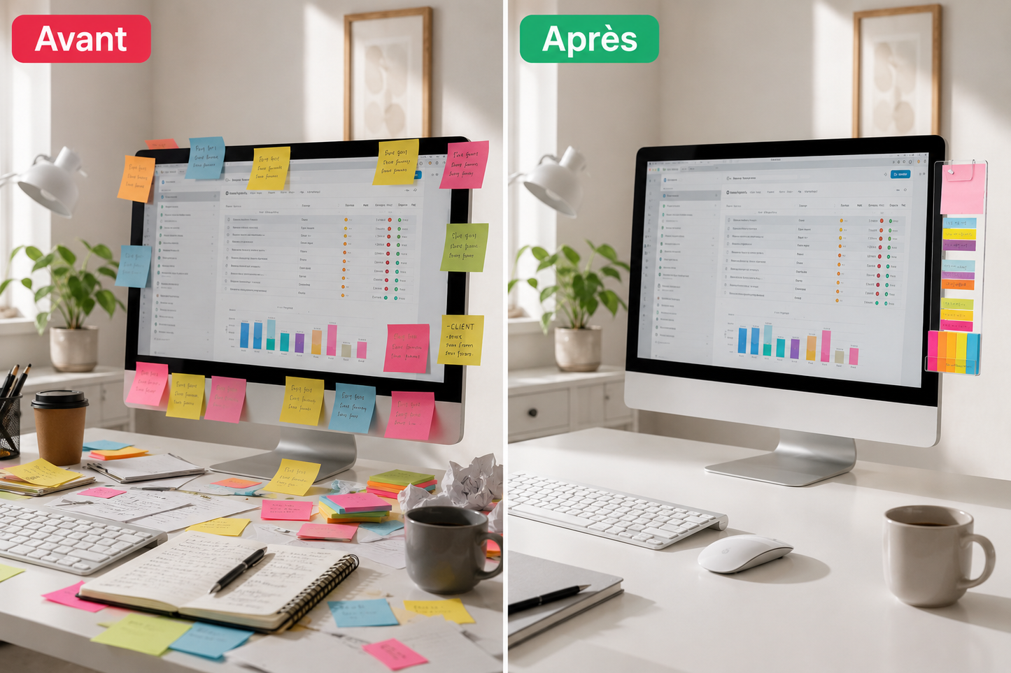 Panneau Mémo pour Écran PC — TAVLA