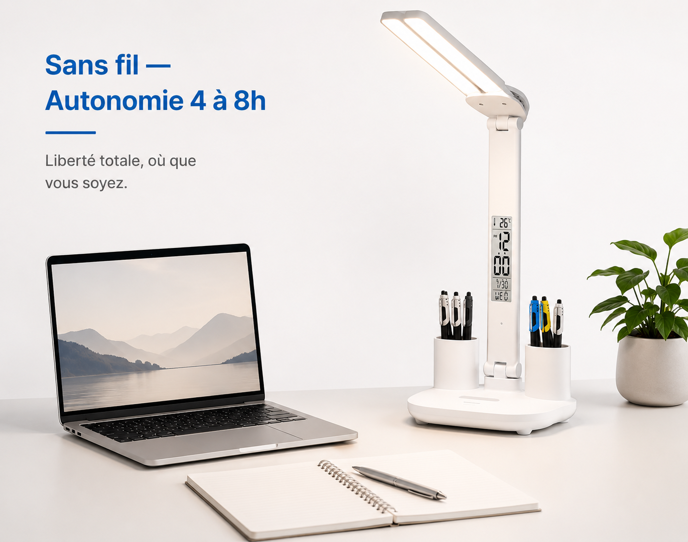 Lampe de Bureau LED Rechargeable — NOX