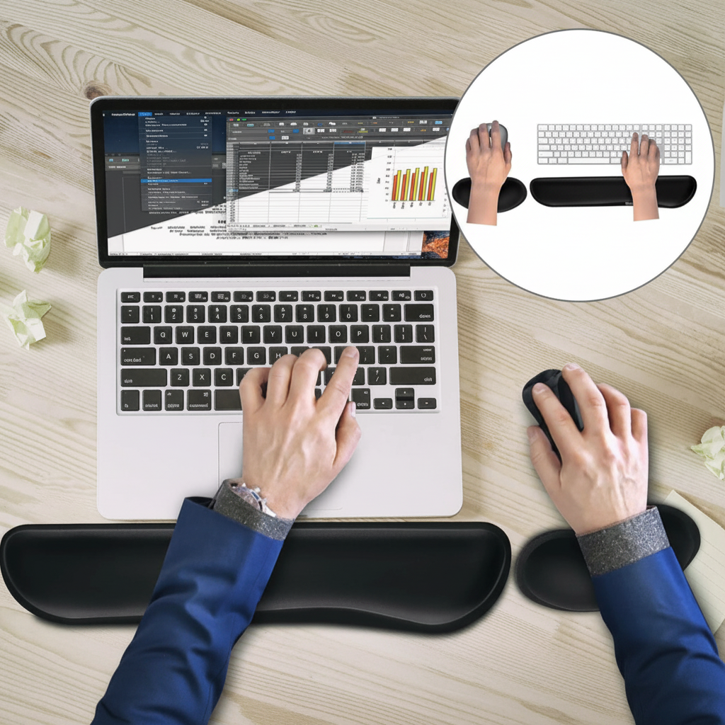 Repose-Poignet Clavier & Souris Ergonomique — JADE