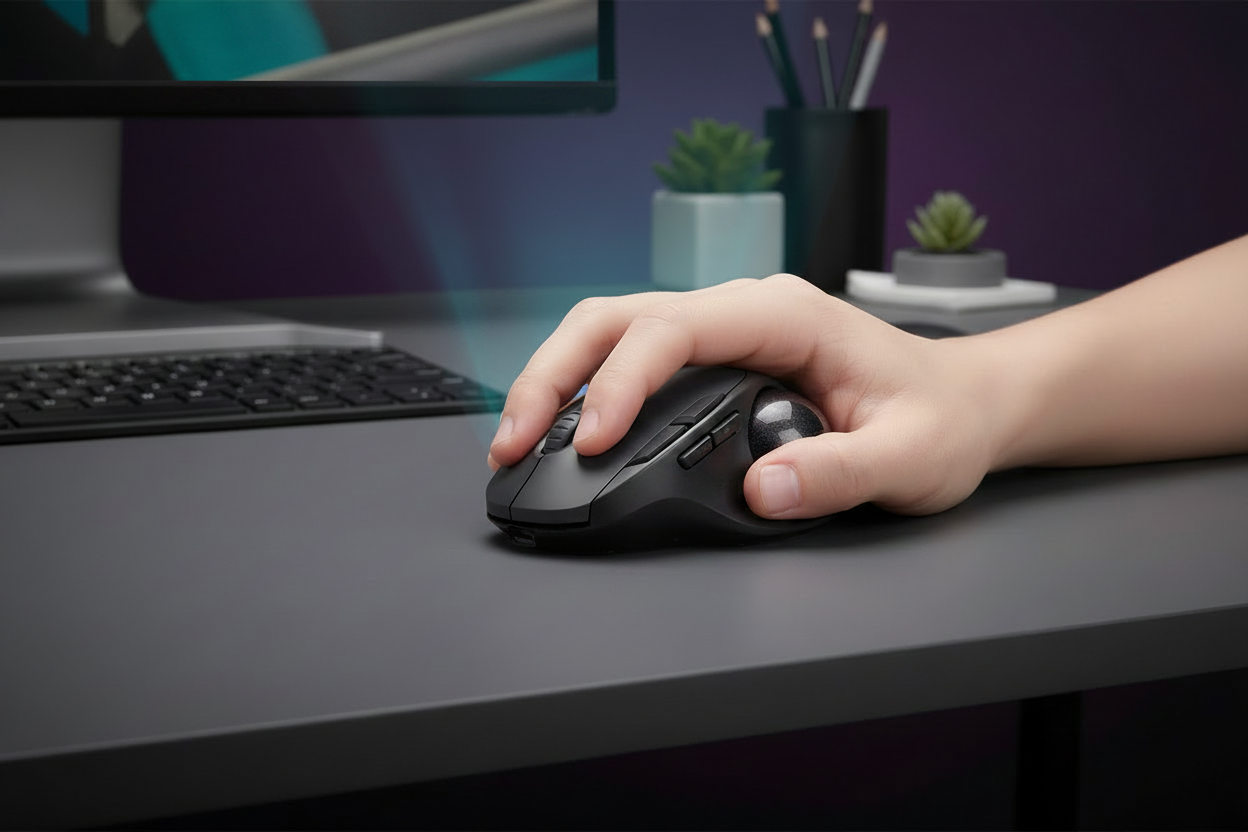 Souris Trackball Ergonomique-AGATE