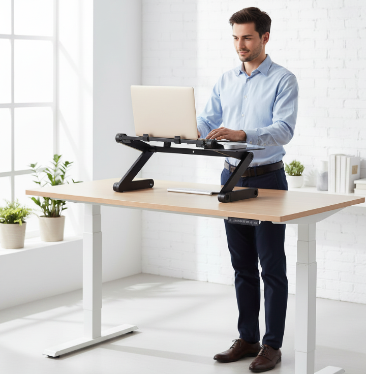 Bureau Assis Debout Pliable — AZURITE