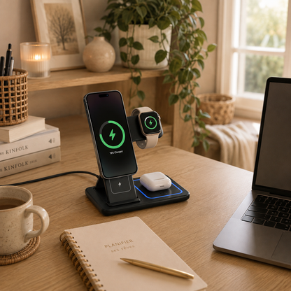Chargeur Sans Fil 3-en-1 Rapide — TRIADES