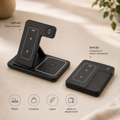 Chargeur Sans Fil 3-en-1 Rapide — TRIADES